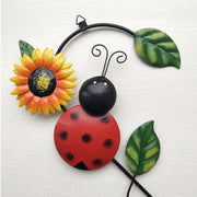 Wrought Iron Vine Wall Art - Pebble Frog