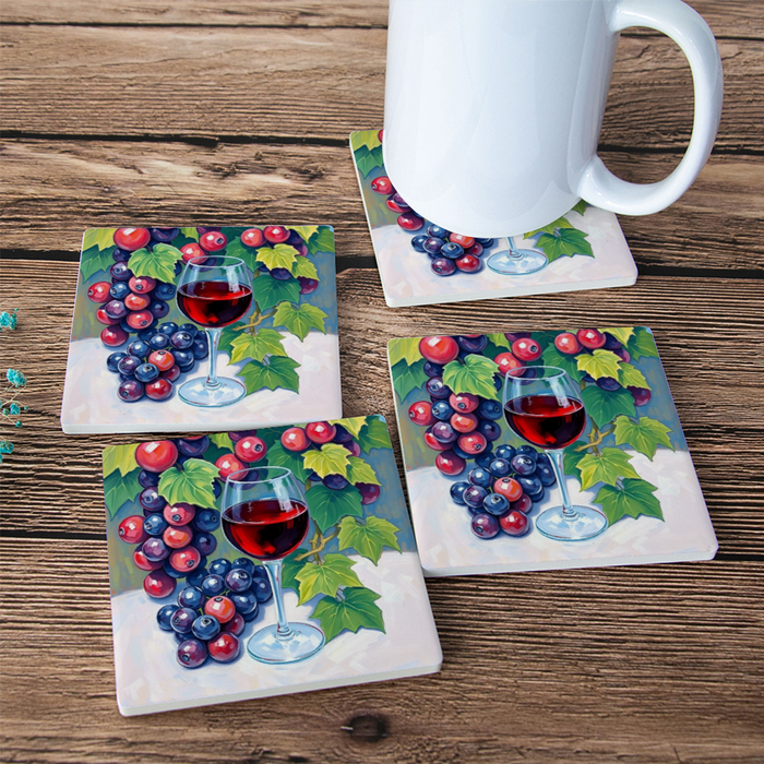 Coasters (Set of 4 PCS) - Pebble Frog