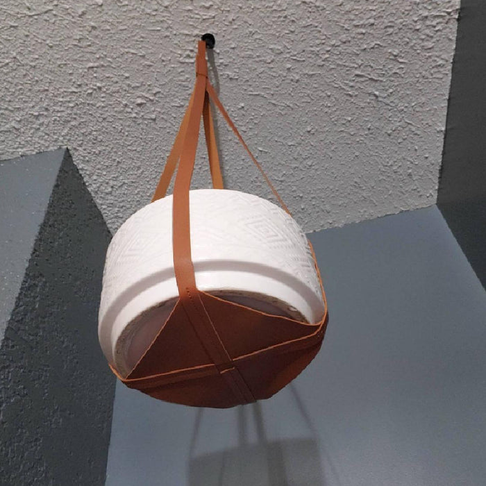 Indoor Leather Hanging Planter