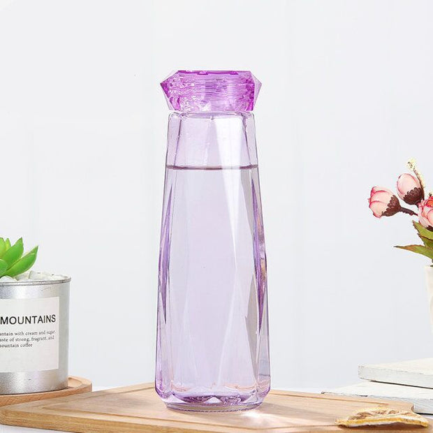 Prism Glass Bottle - Light Woven in Water