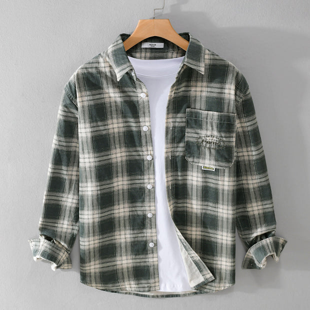 Cotton Plaid Overshirt – Timberline Drift